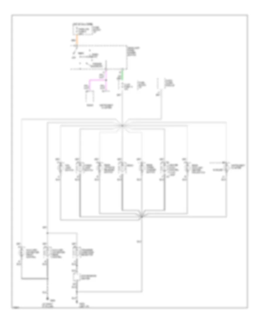 Instrument Illumination Wiring Diagram 1 of 2 for GMC Cab  Chassis C1995 3500