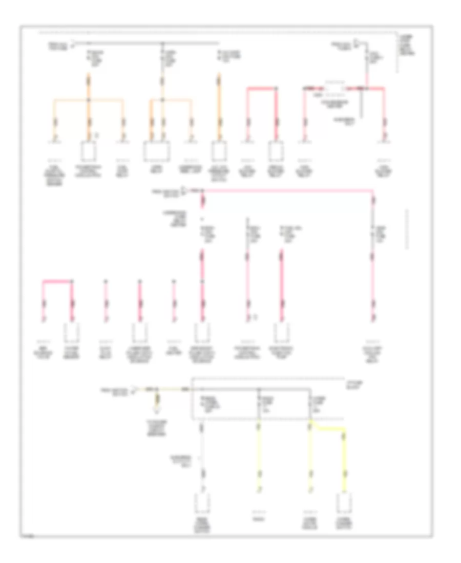 Power Distribution Wiring Diagram, Diesel (2 of 6) for GMC Cab  Chassis C3500 1995