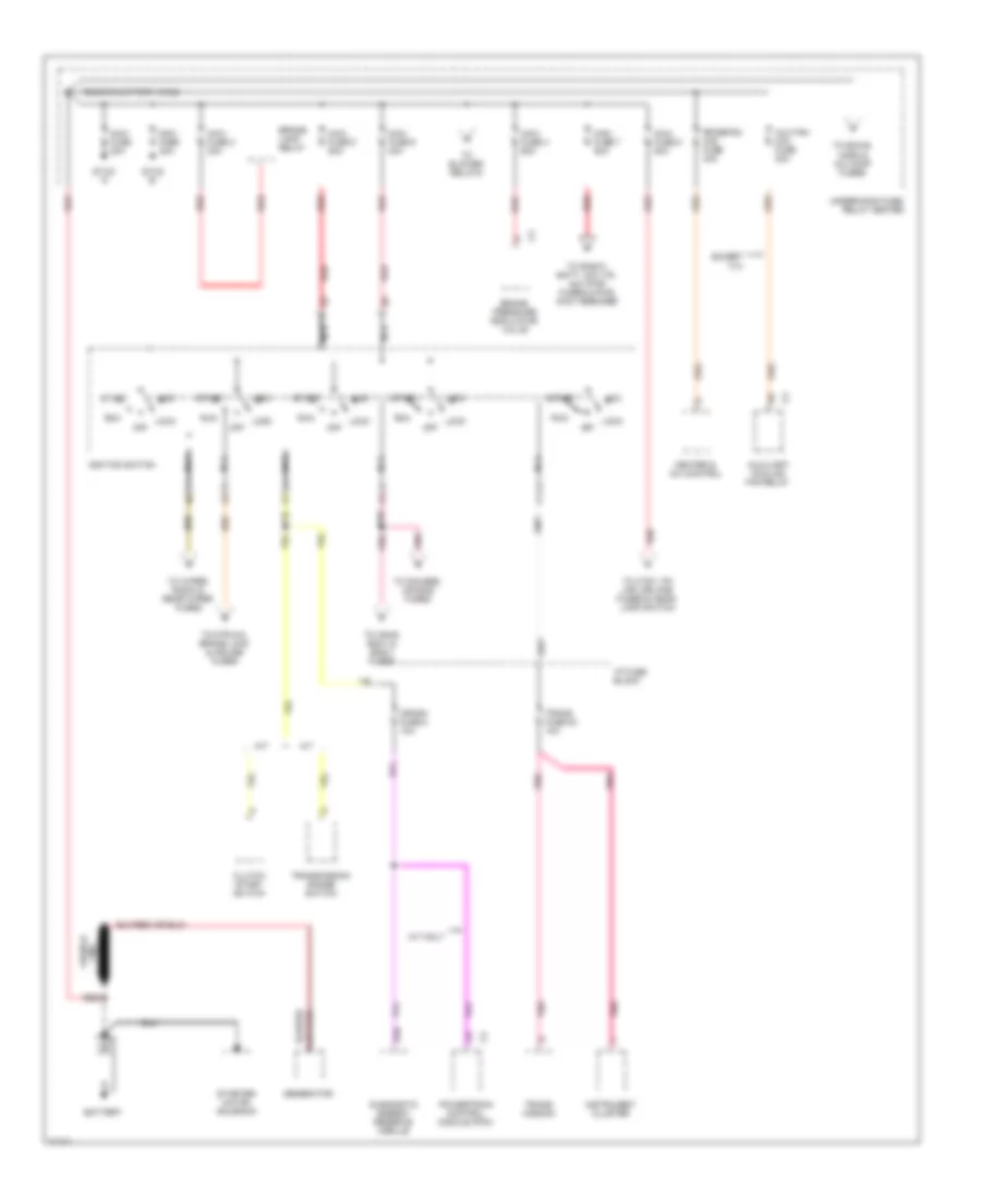 Power Distribution Wiring Diagram Gasoline 1 of 6 for GMC Cab  Chassis C1995 3500