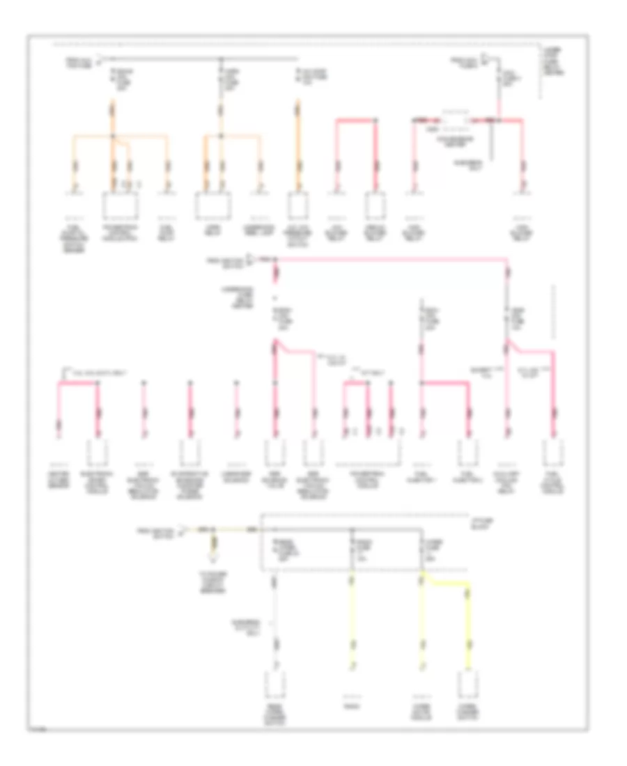 Power Distribution Wiring Diagram, Gasoline (2 of 6) for GMC Cab  Chassis C3500 1995