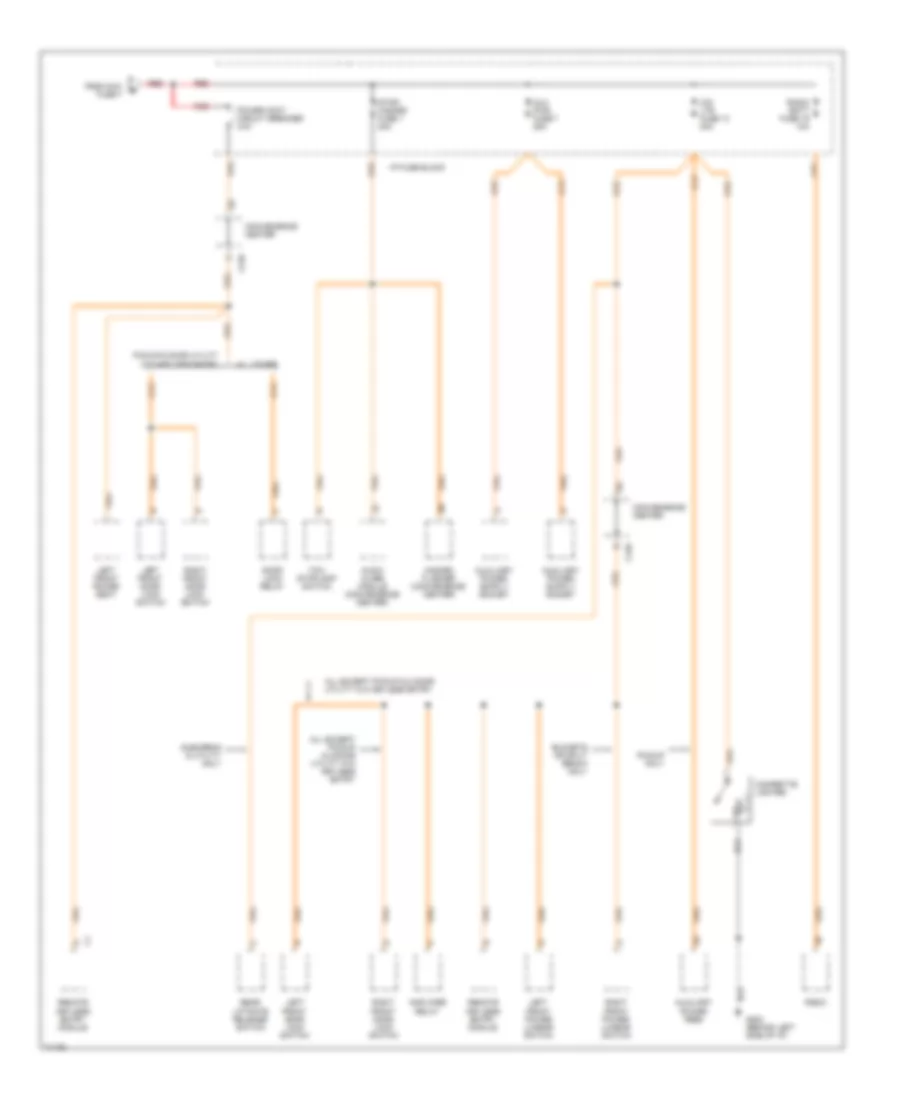 Power Distribution Wiring Diagram, Gasoline (3 of 6) for GMC Cab  Chassis C3500 1995