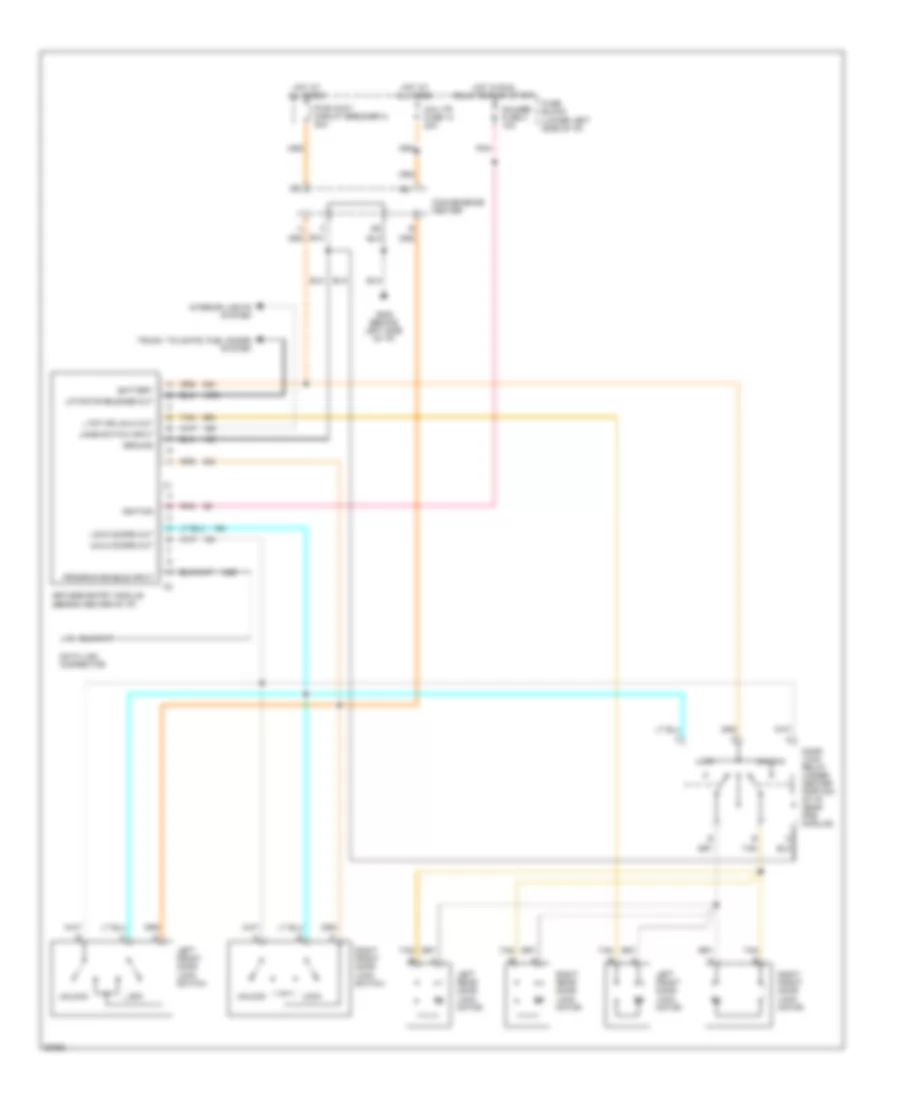 Keyless Entry Wiring Diagram 4 Door for GMC Cab  Chassis C1995 3500