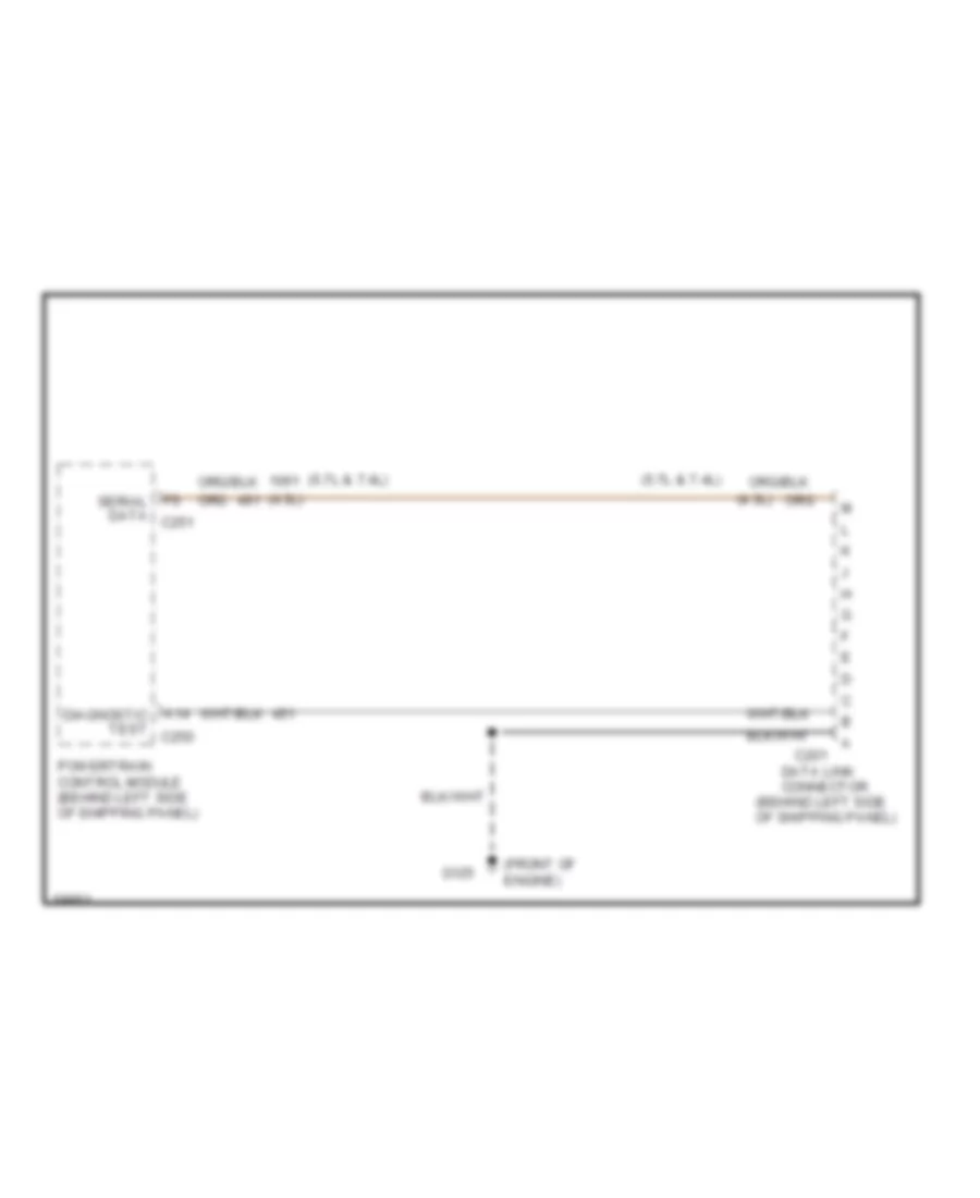 4 3L VIN Z Data Link Connector Wiring Diagram Commercial Chassis with A T for GMC Forward Control P1994 3500