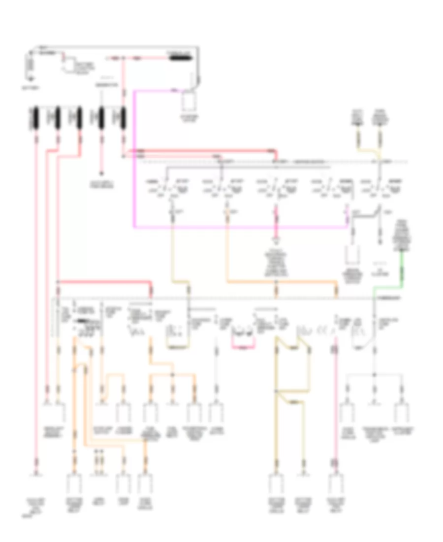 Power Distribution Wiring Diagram Motorhome Chassis 1 of 2 for GMC Forward Control P1994 3500