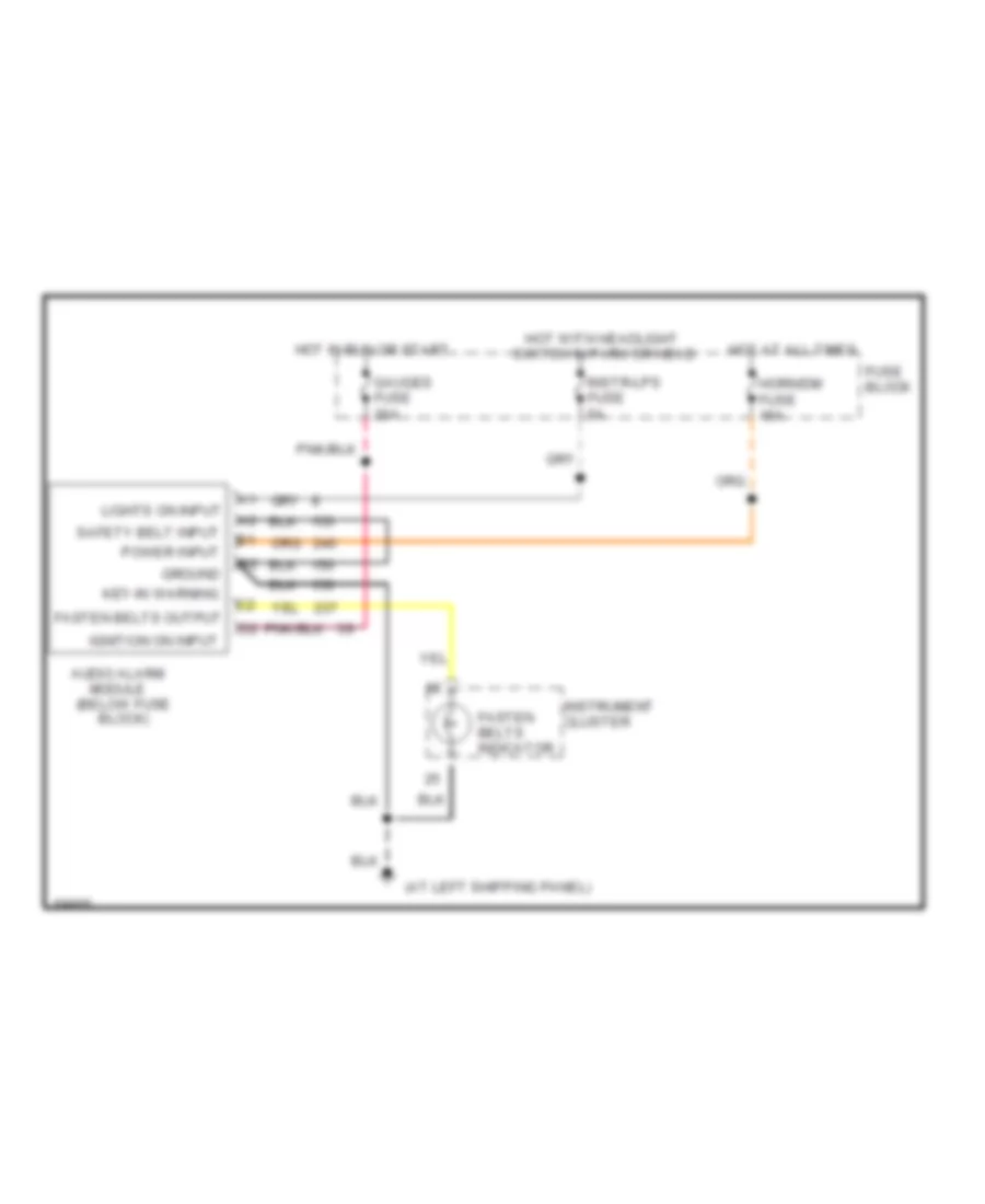 Warning System Wiring Diagrams, Motorhome Chassis for GMC Forward Control P3500 1994