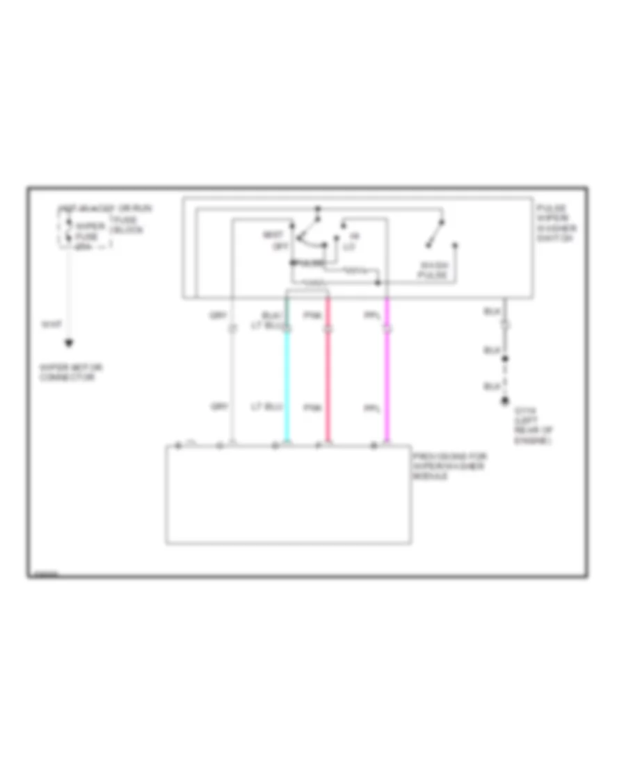 Схема Условий дворника/Шайбы, Шасси Кэмпинга для GMC Forward Control P1994 3500
