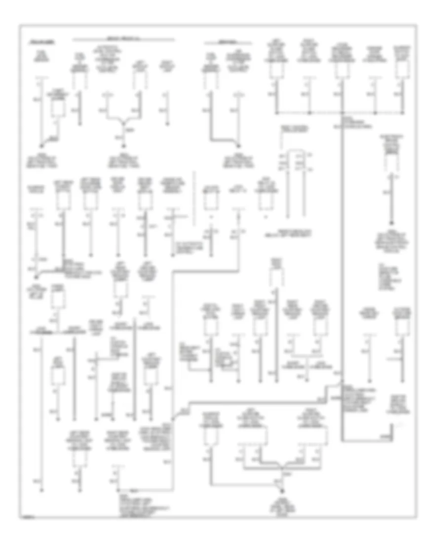 Ground Distribution Wiring Diagram 2 of 4 for GMC Envoy 2003