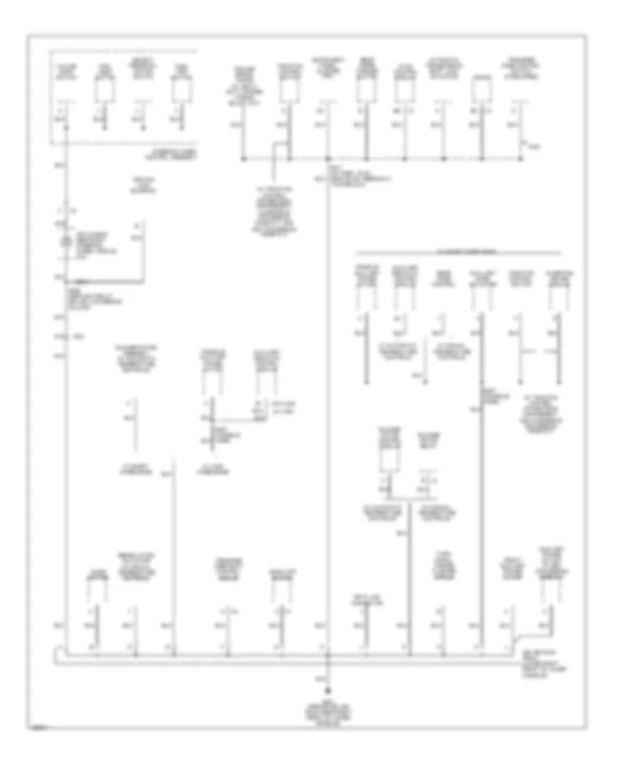 Ground Distribution Wiring Diagram 3 of 4 for GMC Envoy 2003