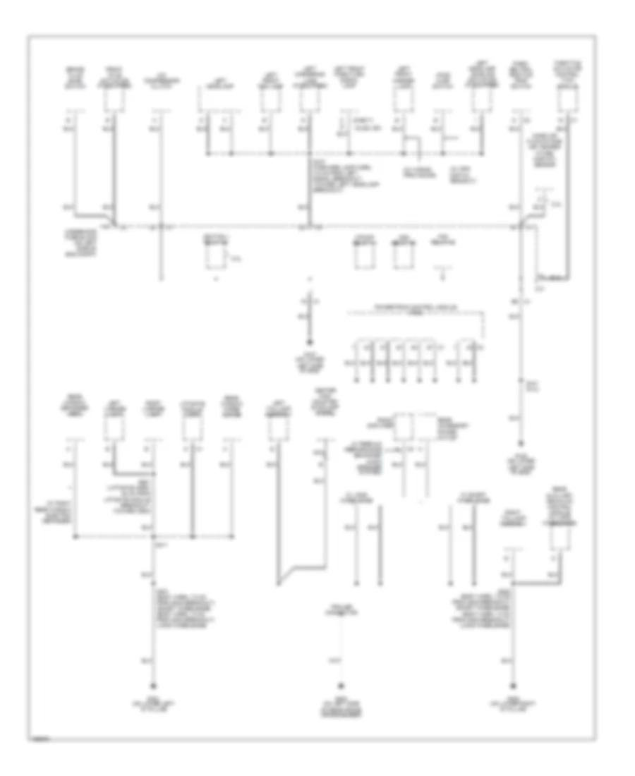 Ground Distribution Wiring Diagram 4 of 4 for GMC Envoy 2003
