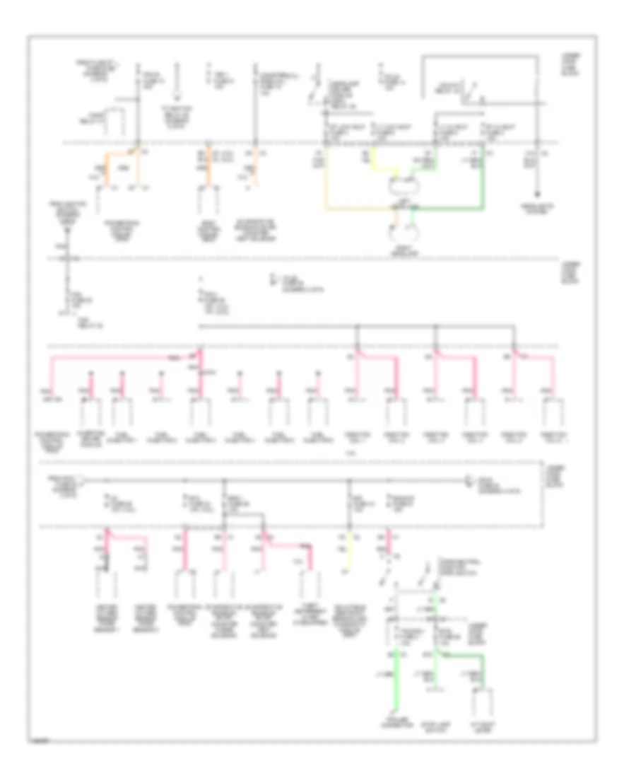 Power Distribution Wiring Diagram (3 of 6) for GMC Envoy 2003