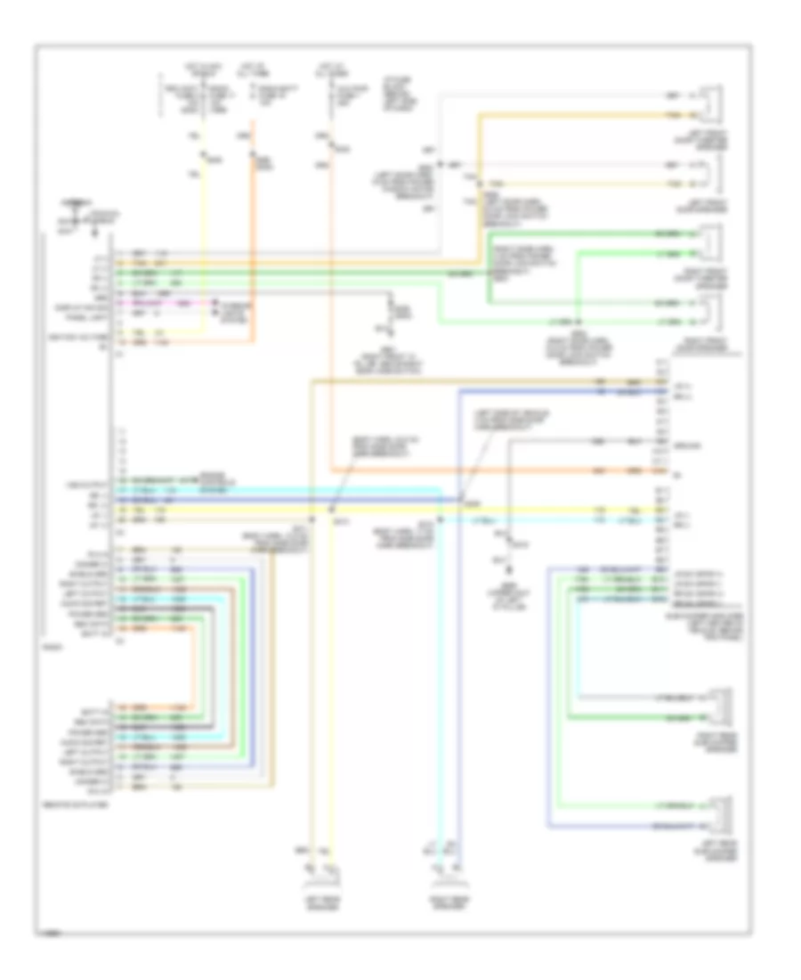 Premium Sound Radio Wiring Diagram without Rear Controls for GMC Safari 2000