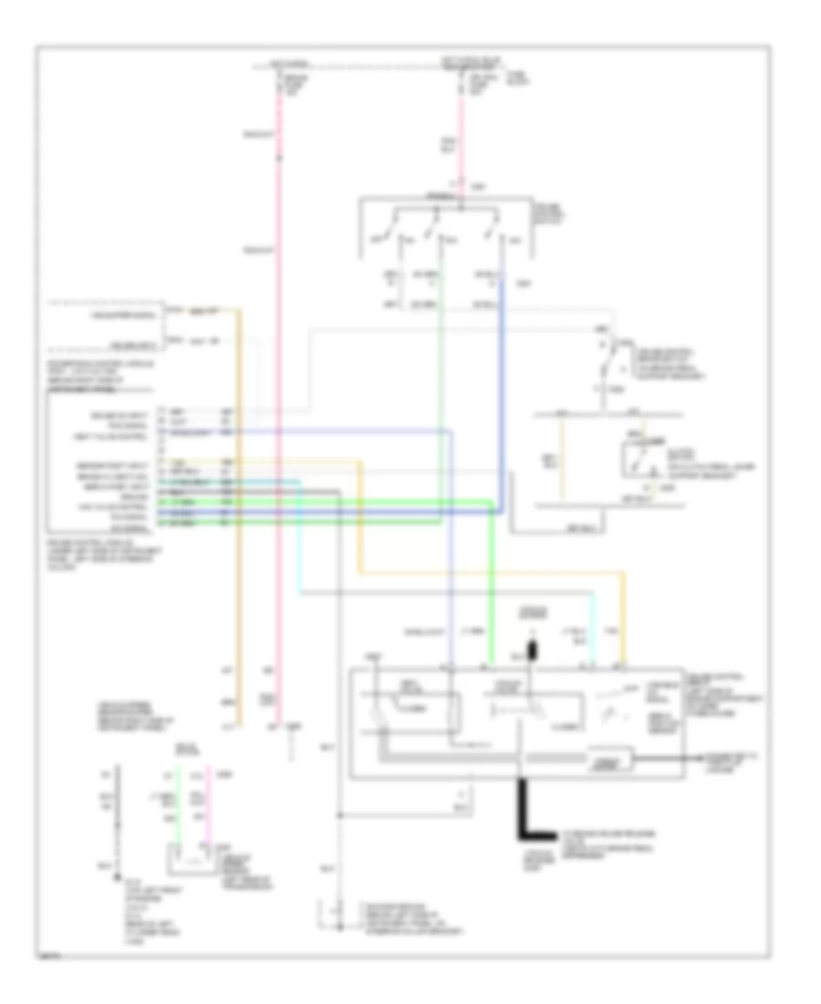4 3L VIN W Cruise Control Wiring Diagram for GMC Jimmy 1994