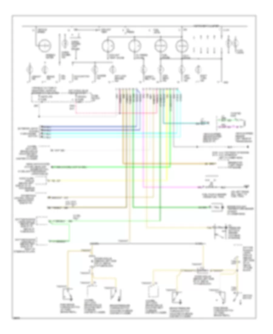 Analog Cluster Wiring Diagram for GMC Jimmy 1994
