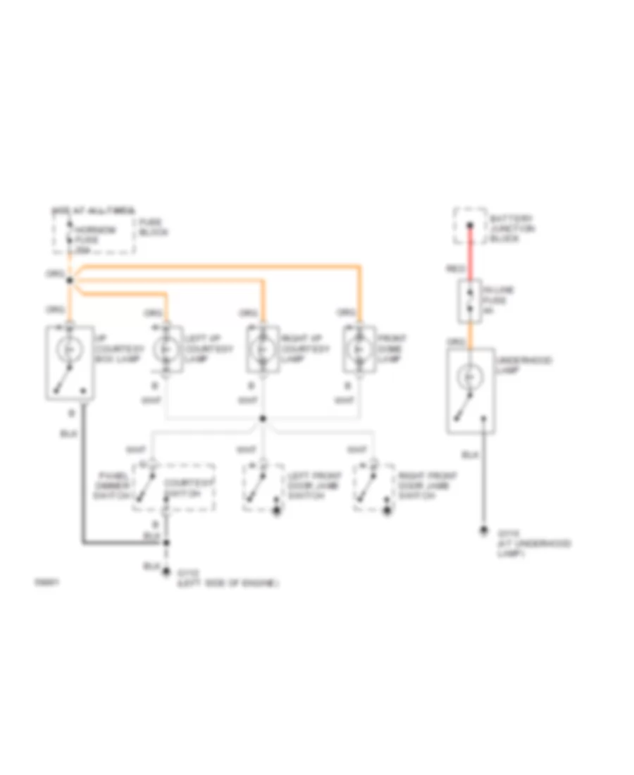 Courtesy Lamps Wiring Diagram Base for GMC Jimmy 1994