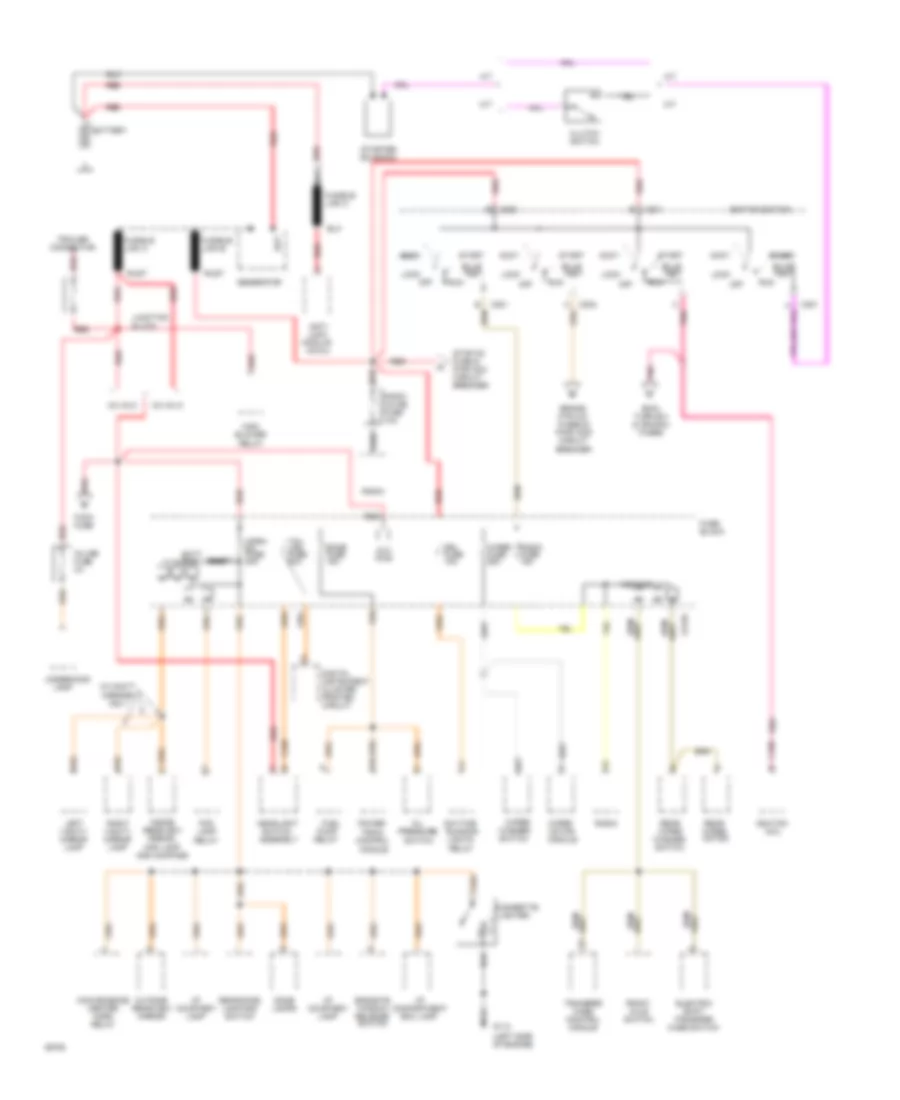 Power Distribution Wiring Diagram 1 of 3 for GMC Jimmy 1994
