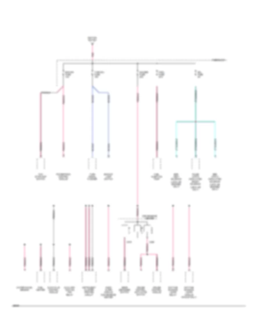 Power Distribution Wiring Diagram Diesel 4 of 4 for GMC Pickup C1994 1500