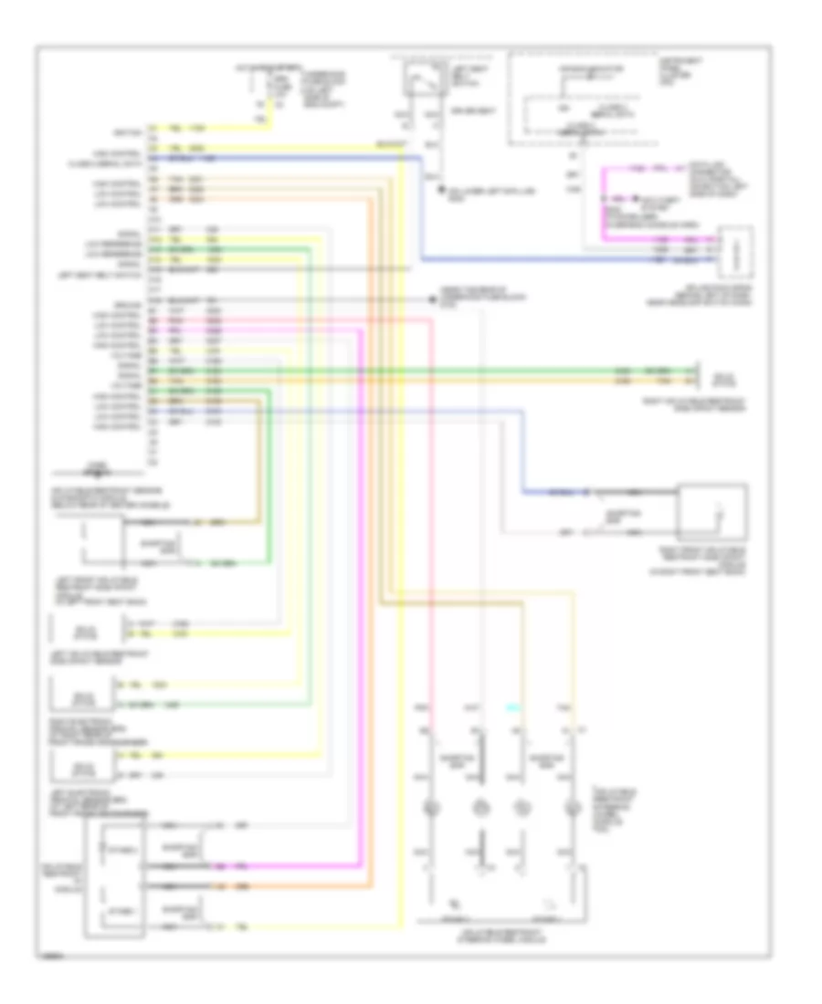 Supplemental Restraints Wiring Diagram for GMC Envoy XL 2003