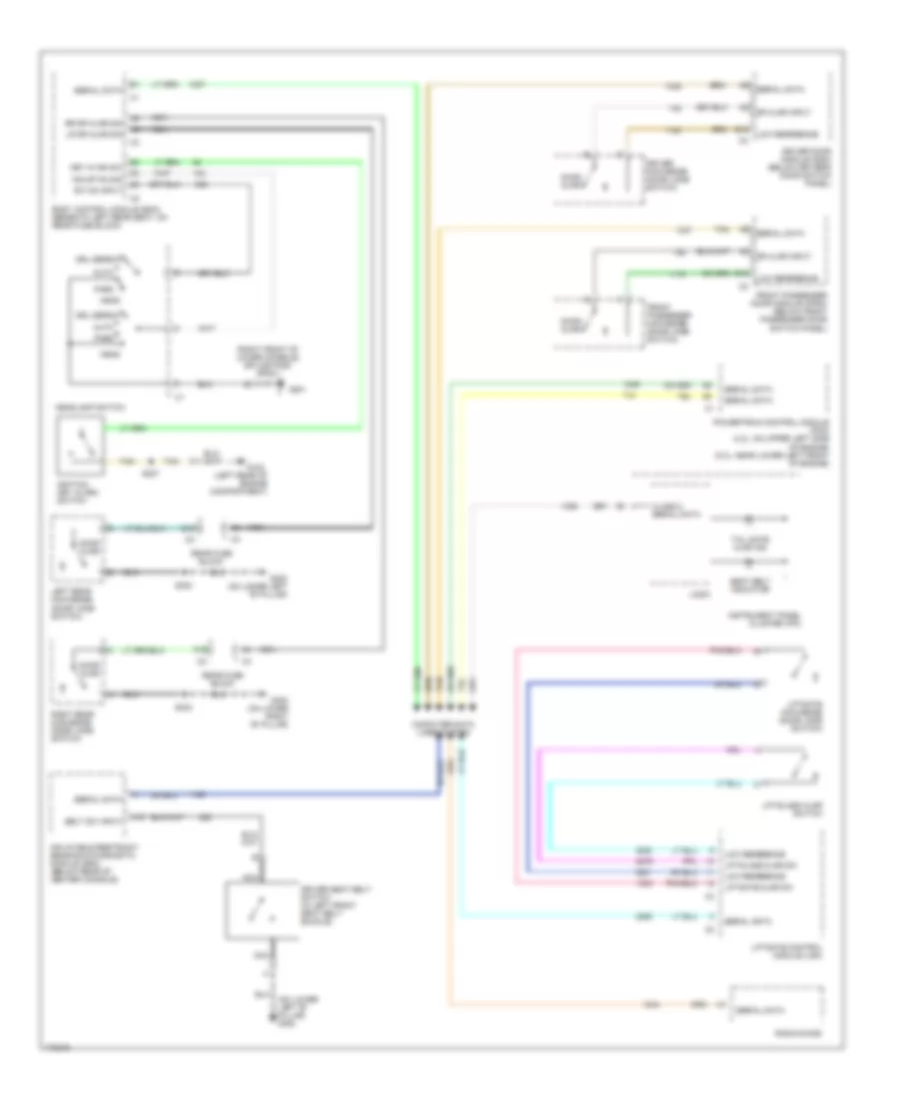 Warning Systems Wiring Diagram for GMC Envoy XL 2003