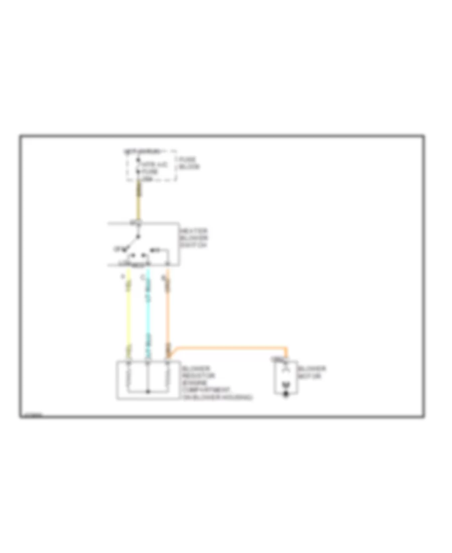 Heater Wiring Diagram for GMC Forward Control P1995 3500