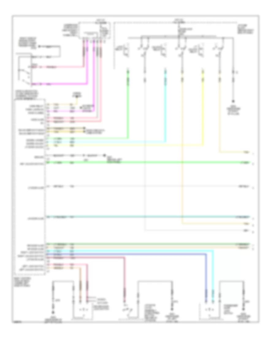 Forced Entry Wiring Diagram 1 of 2 for GMC Acadia SLE 2007