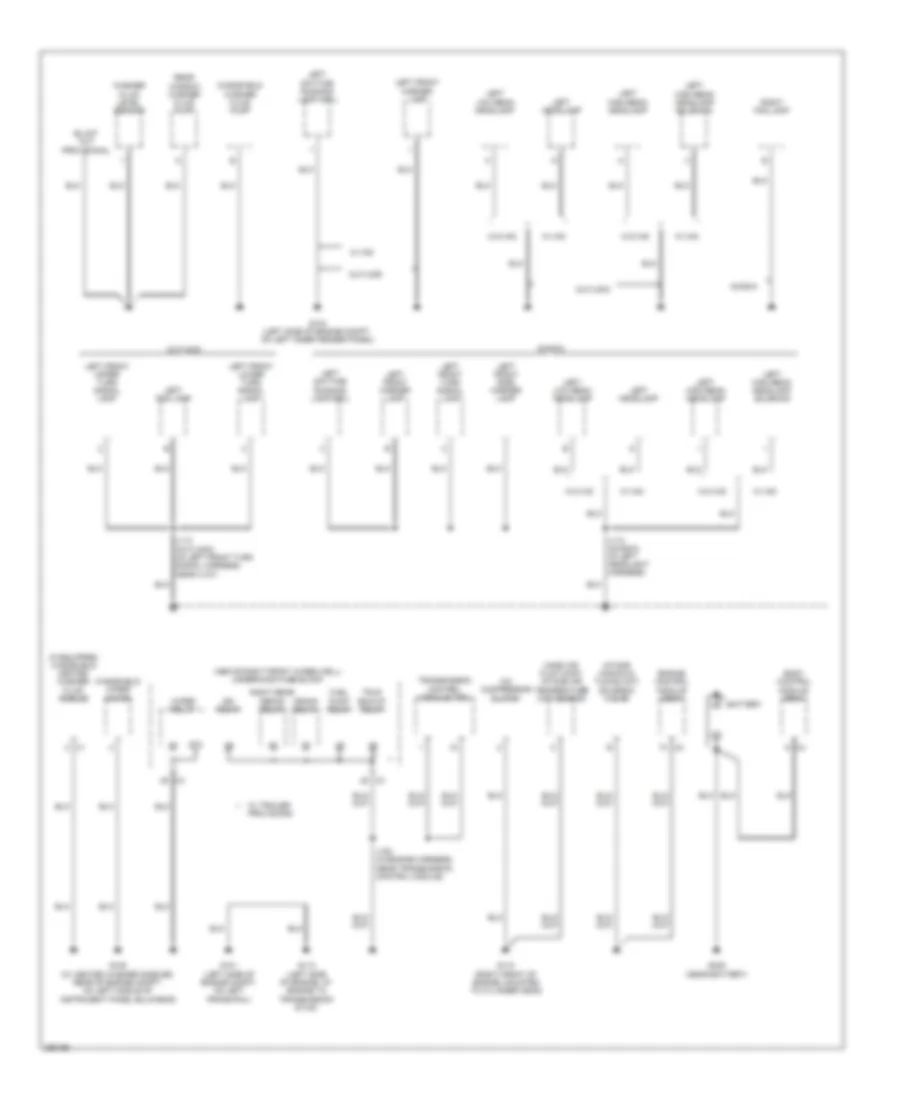 Ground Distribution Wiring Diagram 1 of 5 for GMC Acadia SLE 2007