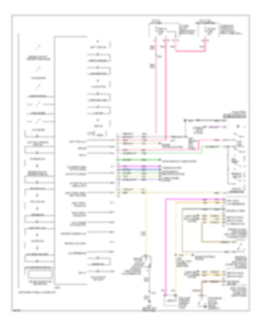 Instrument Cluster Wiring Diagram for GMC Acadia SLE 2007