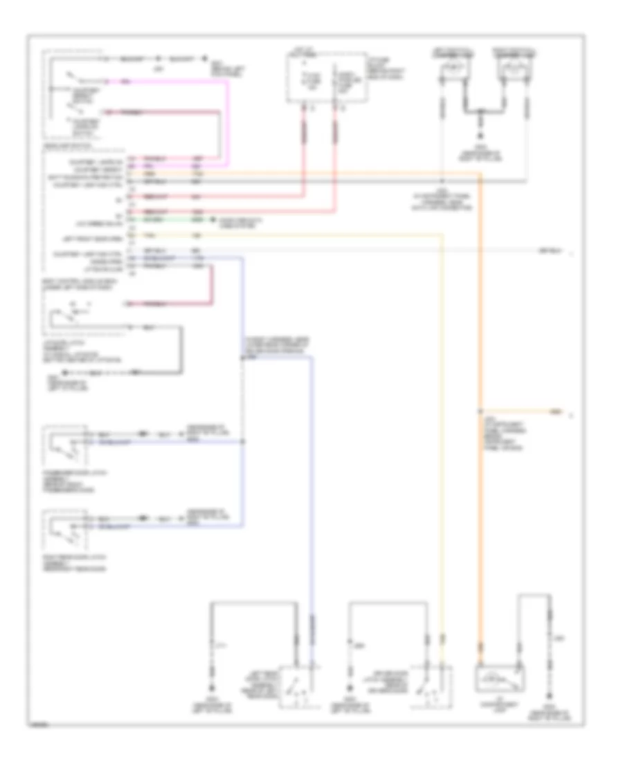 Courtesy Lamps Wiring Diagram 1 of 2 for GMC Acadia SLE 2007