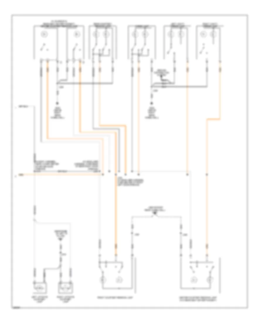 Courtesy Lamps Wiring Diagram (2 of 2) for GMC Acadia SLE 2007