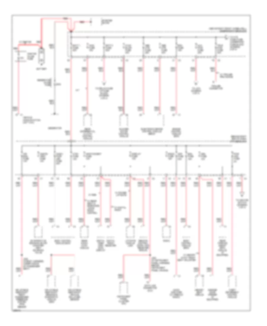Power Distribution Wiring Diagram 1 of 4 for GMC Acadia SLE 2007