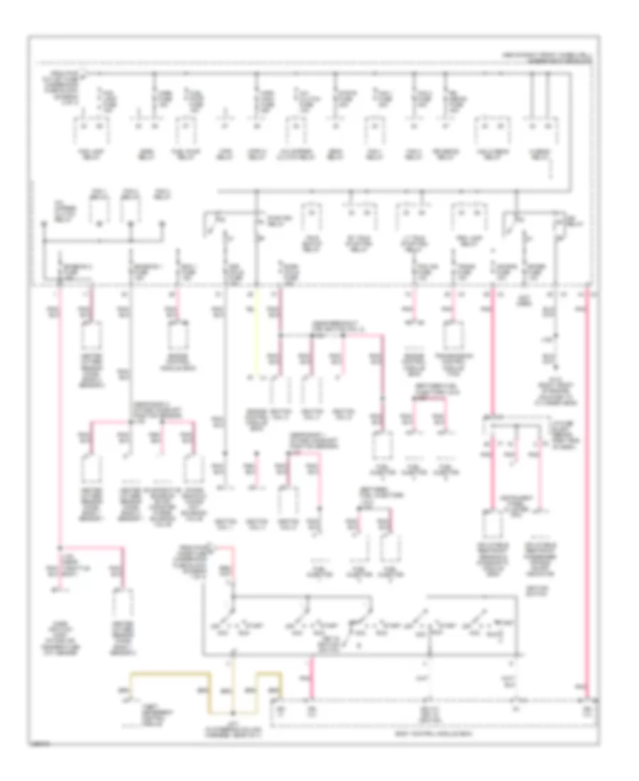 Power Distribution Wiring Diagram 3 of 4 for GMC Acadia SLE 2007