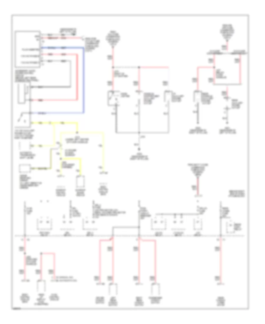 Power Distribution Wiring Diagram (4 of 4) for GMC Acadia SLE 2007