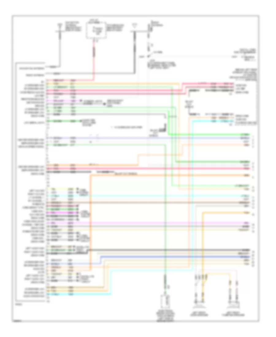 Radio Wiring Diagram Premium 1 of 3 for GMC Acadia SLE 2007