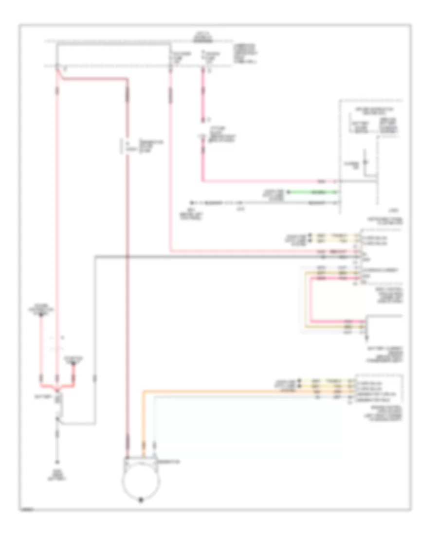 Charging Wiring Diagram for GMC Acadia SLE 2007