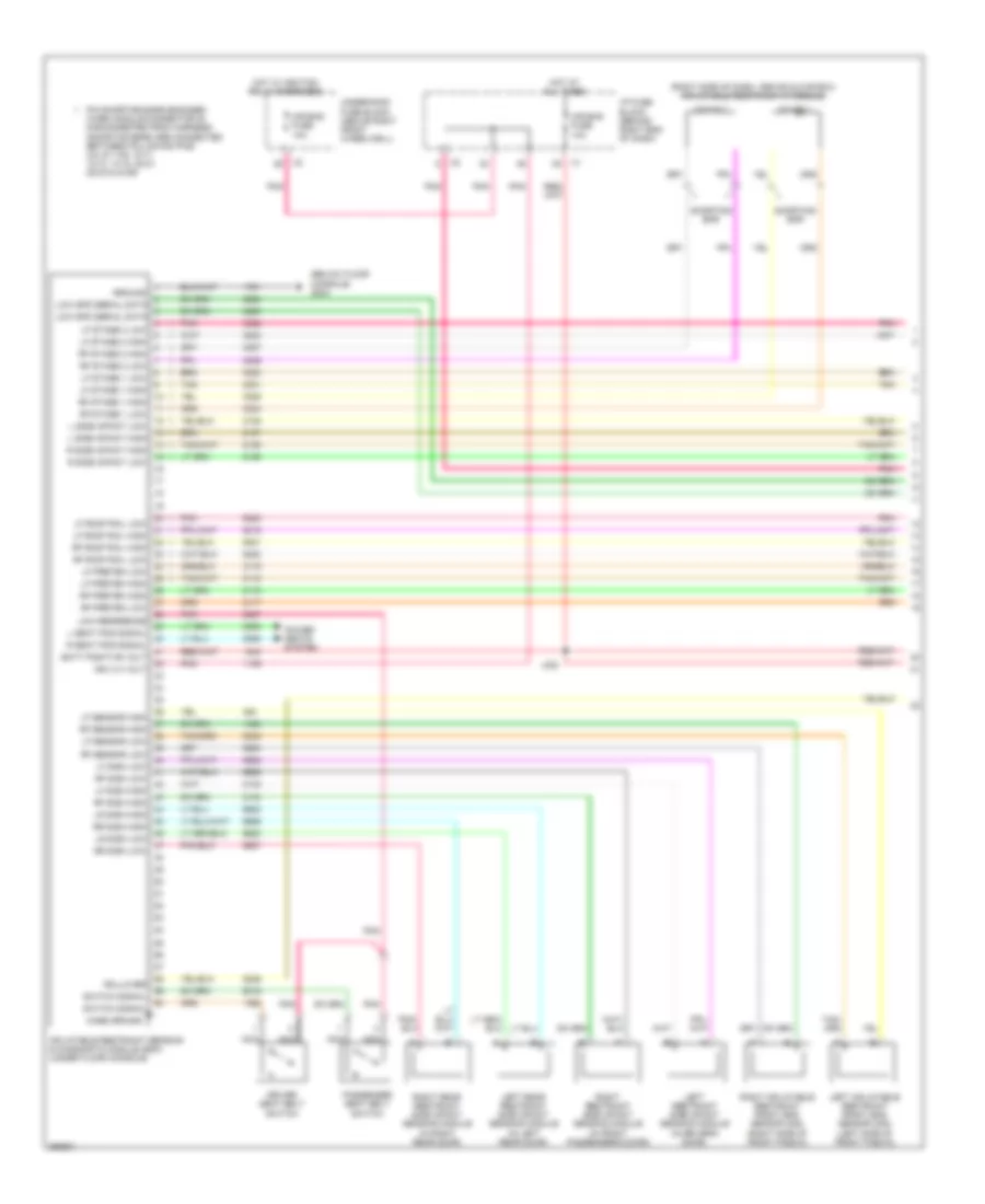 Supplemental Restraints Wiring Diagram 1 of 2 for GMC Acadia SLE 2007