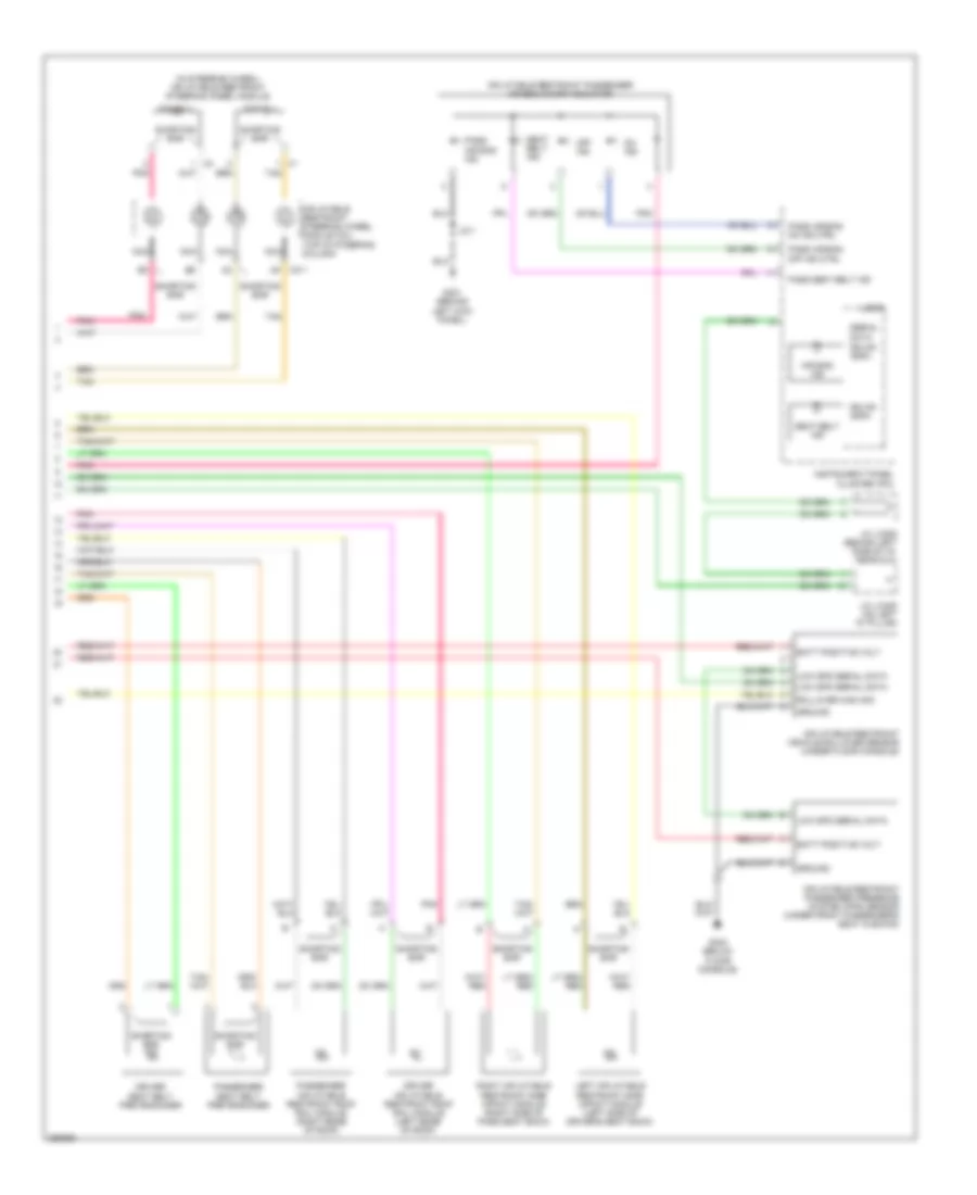 Supplemental Restraints Wiring Diagram (2 of 2) for GMC Acadia SLE 2007