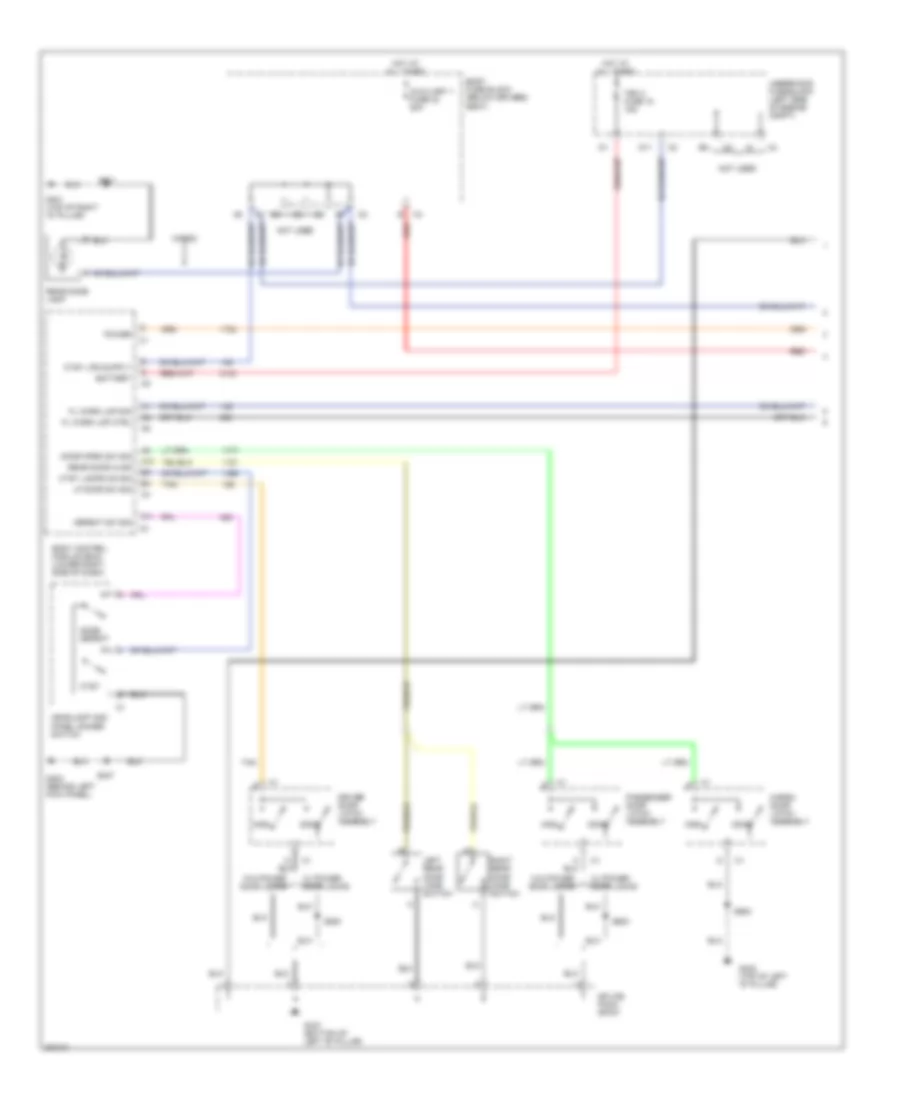 Courtesy Lamps Wiring Diagram, without Upfitter Package (1 of 2) for GMC Savana H1500 2005