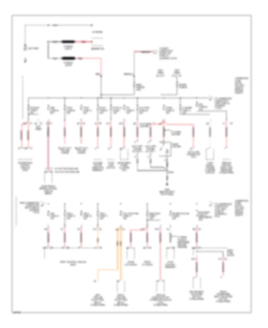 Power Distribution Wiring Diagram 1 of 6 for GMC Savana H2005 1500