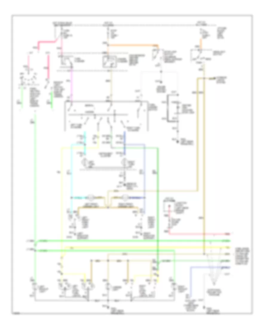 Exterior Light Wiring Diagram for GMC Jimmy 1995