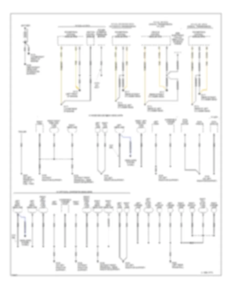 Ground Distribution Wiring Diagram 1 of 2 for GMC Jimmy 1995