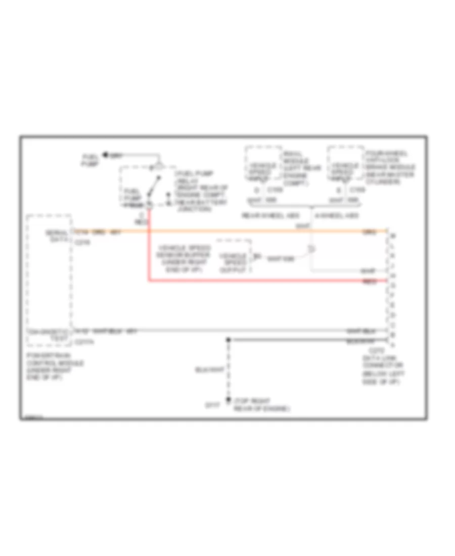 6.5L (VIN F), Data Link Connector Wiring Diagram for GMC Pickup C3500 1994