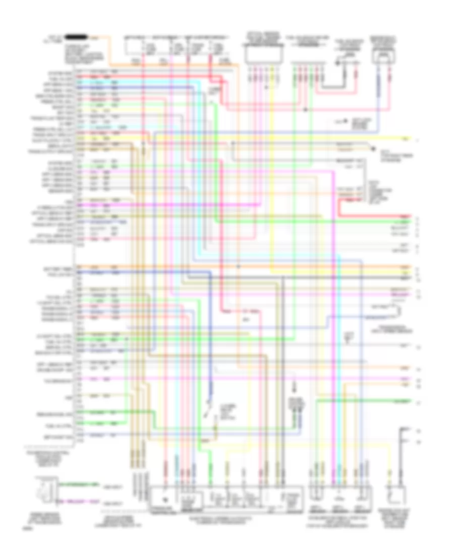 6 5L VIN F Engine Performance Wiring Diagrams 4L60E A T 1 of 2 for GMC Pickup C1994 3500