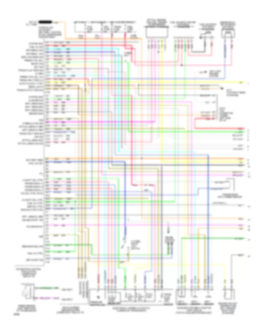 6.5L (VIN F), Engine Performance Wiring Diagrams, 4L80E AT (1 of 2) for GMC Pickup C3500 1994