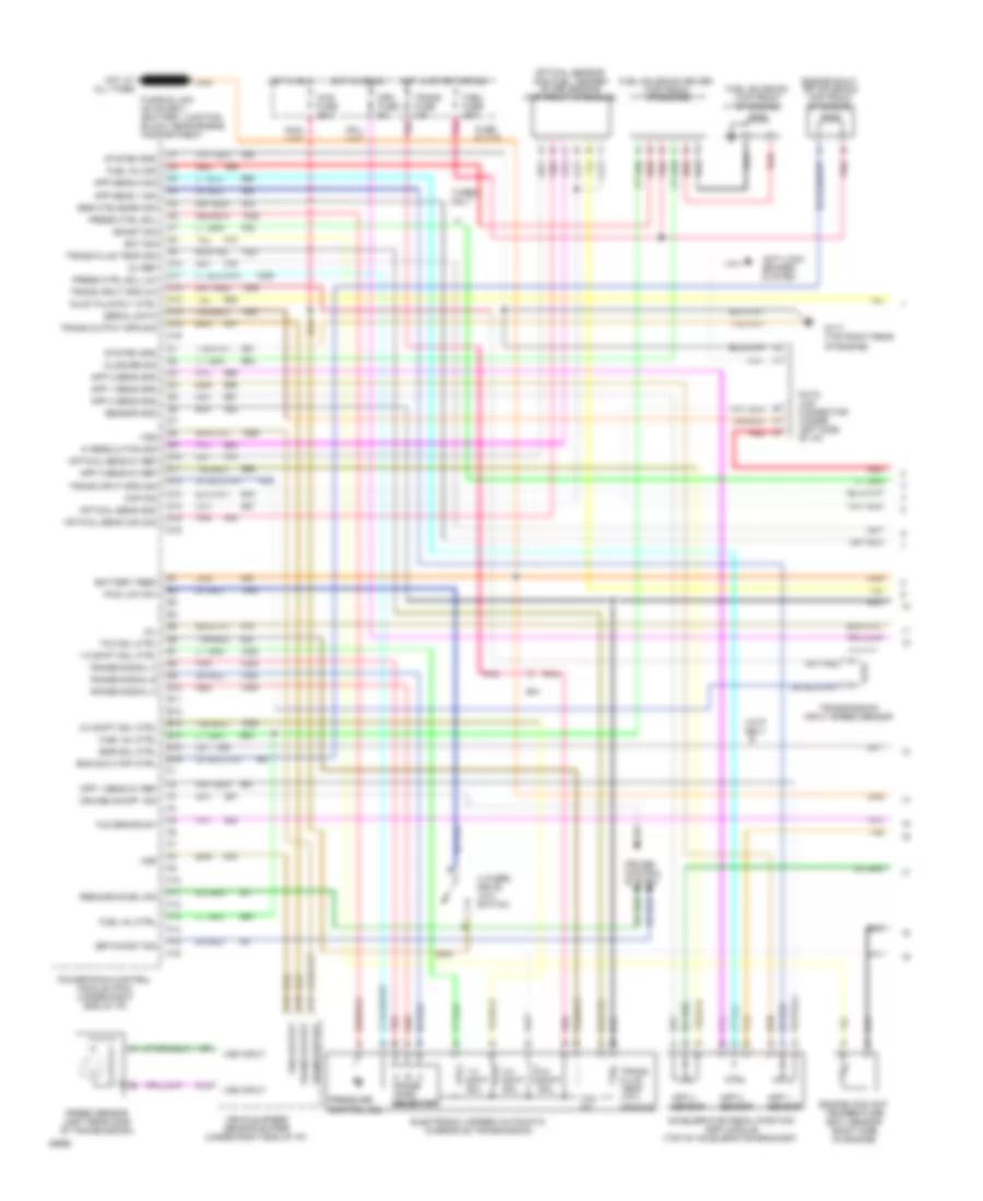 6 5L VIN P Engine Performance Wiring Diagrams 4L60E A T 1 of 2 for GMC Pickup C1994 3500