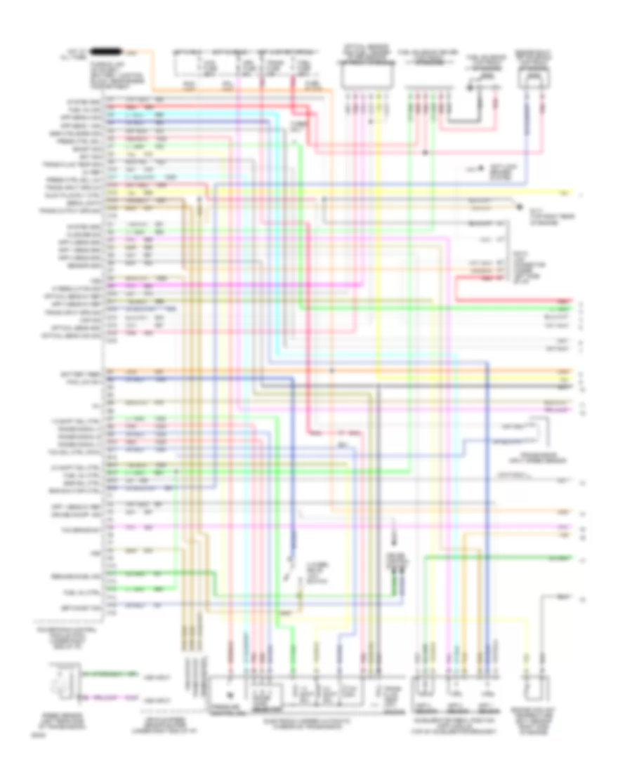 6 5L VIN P Engine Performance Wiring Diagrams 4L80E A T 1 of 2 for GMC Pickup C1994 3500