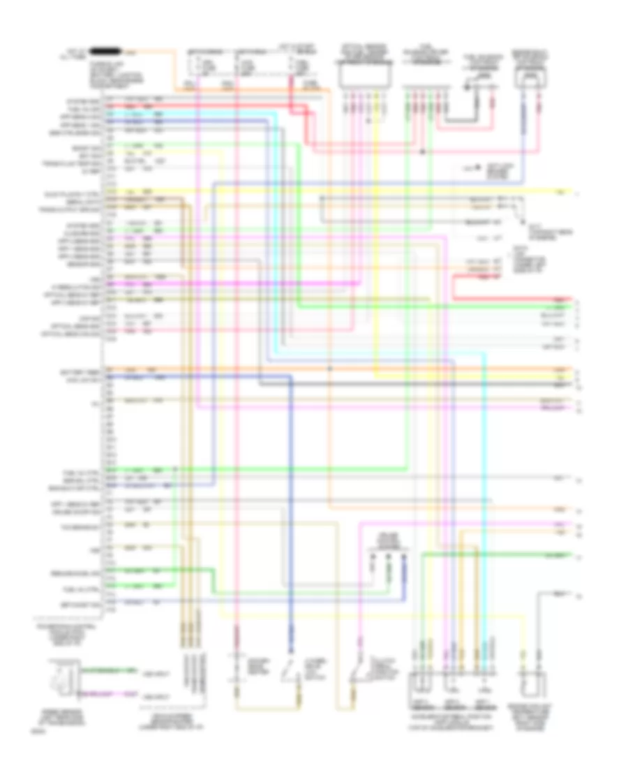 6.5L (VIN P), Engine Performance Wiring Diagrams, MT (1 of 2) for GMC Pickup C3500 1994