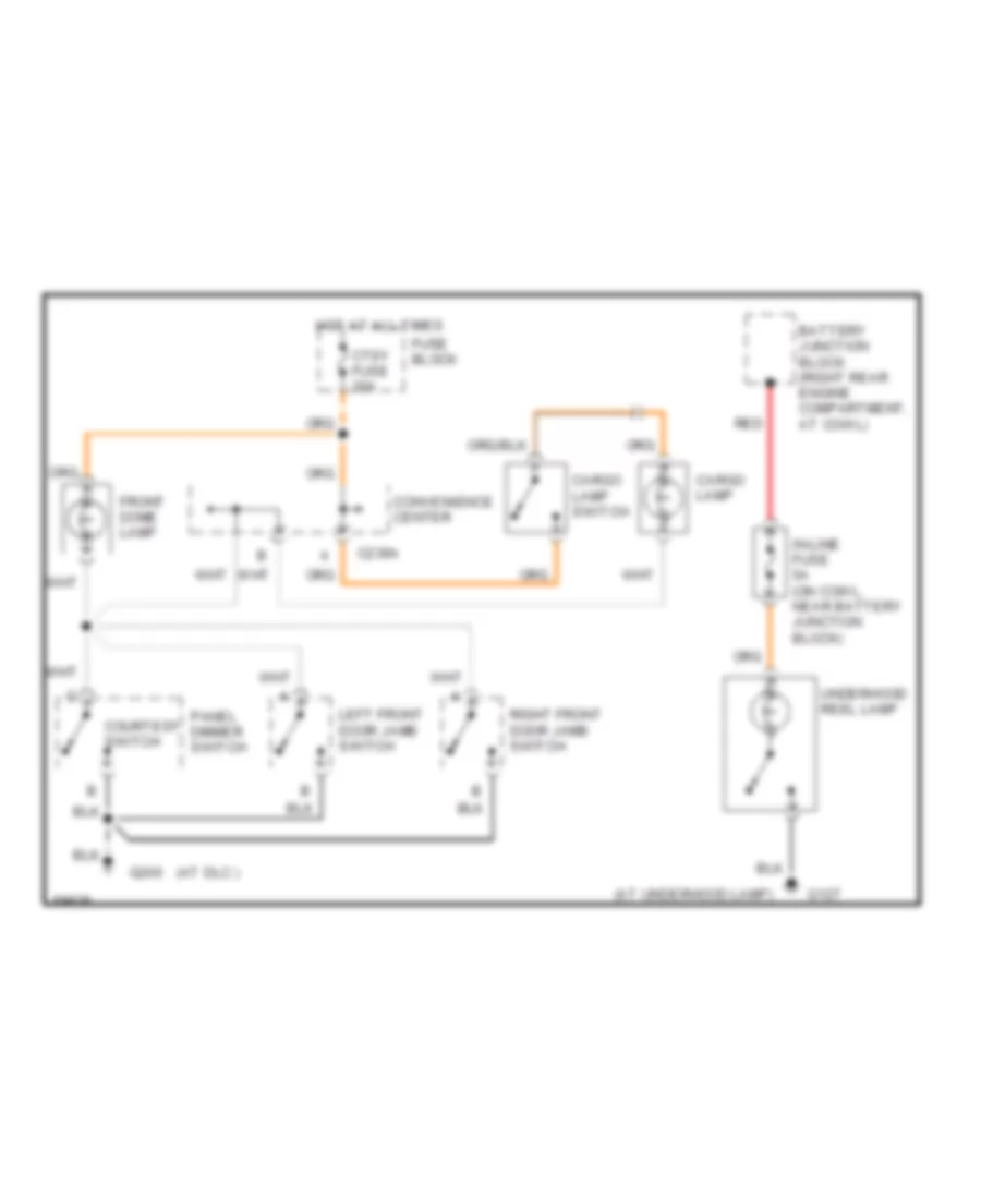 Courtesy Lamp Wiring Diagram for GMC Pickup K1994 1500