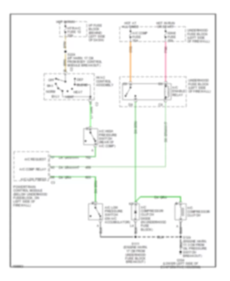 Compressor Wiring Diagram for GMC Safari 2003