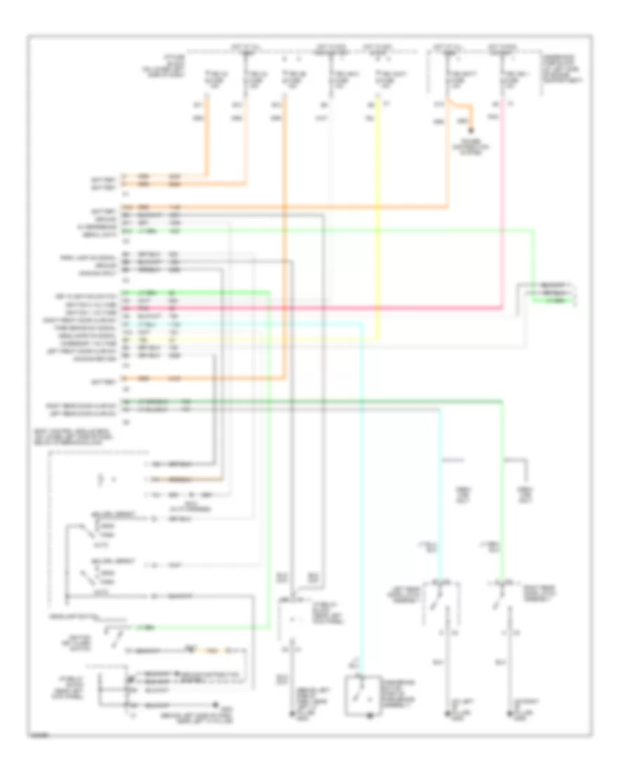 Warning Systems Wiring Diagram 1 of 2 for GMC Sierra 2005 1500