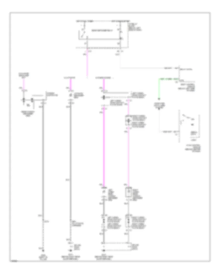 Rear Defogger Wiring Diagram for GMC Yukon XL C2003 1500