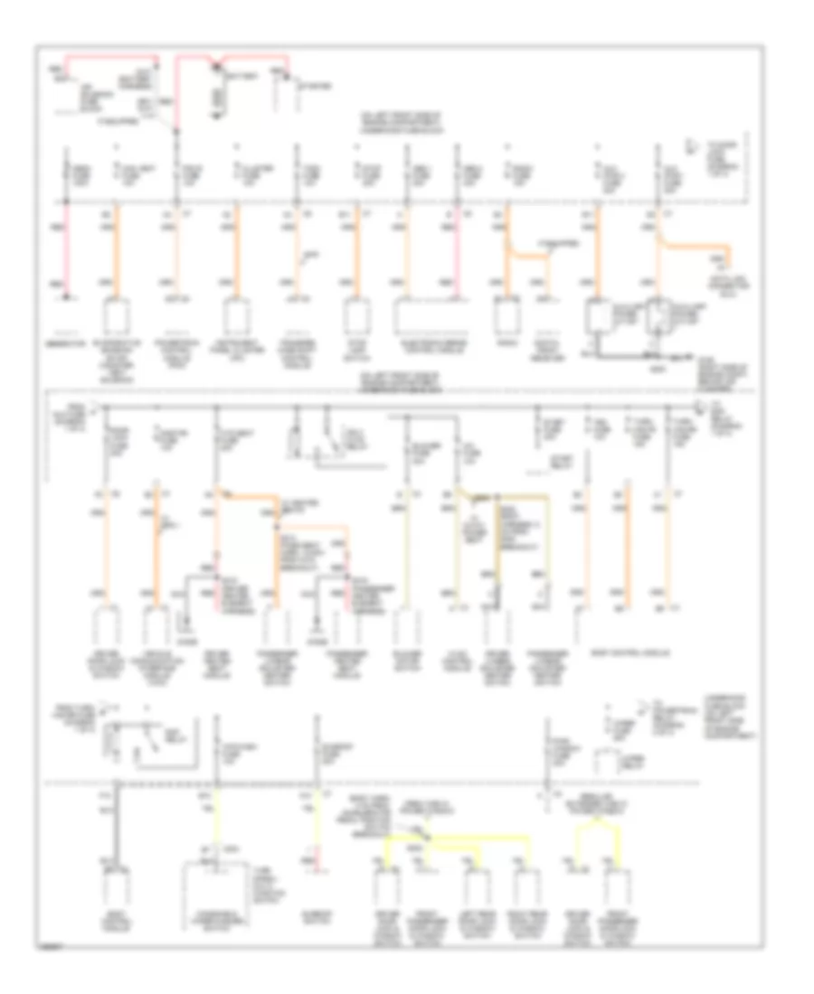 Power Distribution Wiring Diagram 1 of 4 for GMC Canyon 2007